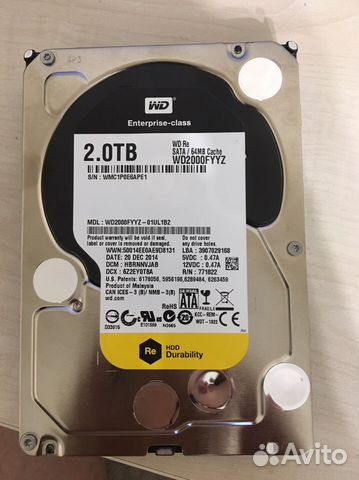 HDD 2Tb WD Black - 4 штуки