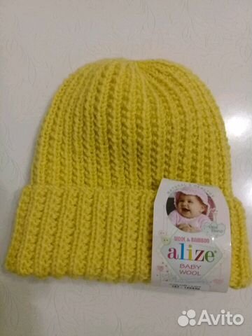 Новая шапка из детской пряжи Baby Wool Новая шапка из детской пряжи Baby Wool