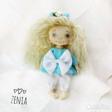 Кукла текстильная с пижамой 