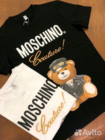 Футболка Moschino Teddy bear 2019 унисекс XL,XXL Футболка Moschino Teddy bear 2019 унисекс XL,XXL