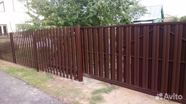 Забор из профлиста,евроштакетника Забор из профлиста,евроштакетника