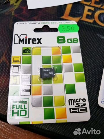 Карта памяти MicroSD 8 гб