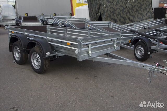 Двухосный легковой прицеп «мзса 33», 2.8х1.4 метра