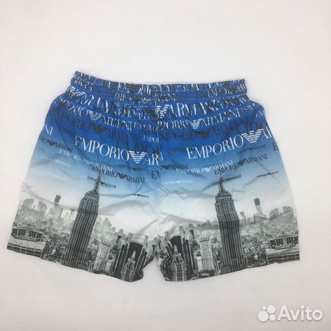 Шорты плавки Emporio Armani EA7 новые.Голубые сини Шорты плавки Emporio Armani EA7 новые.Голубые сини