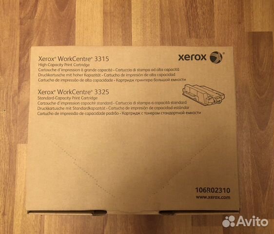 Картридж Xerox 106R02310 black для WC 3315/3325 Картридж Xerox 106R02310 black для WC 3315/3325