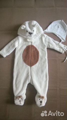 Утепленный комбинезон Мишка Mothercare 62 размер