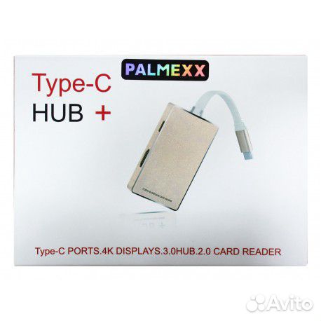 Хаб Type-C с hdmi и картридером YC-210 Хаб Type-C с hdmi и картридером YC-210