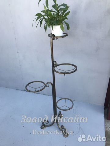 Подставка для цветов пц 4 Стойка (4 плошки)