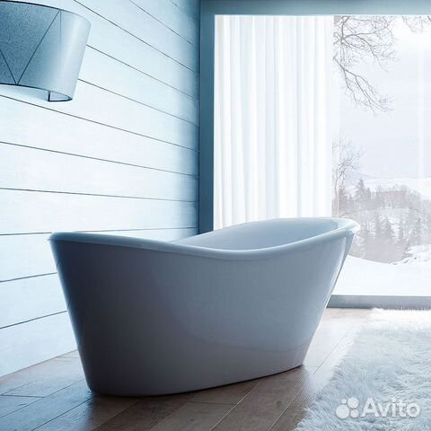 Ванна отдельностоящая treesse nina V0371 chrome