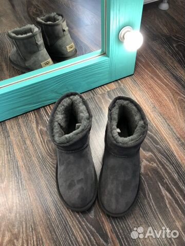 Угги Ugg Australia мини серые натуралки