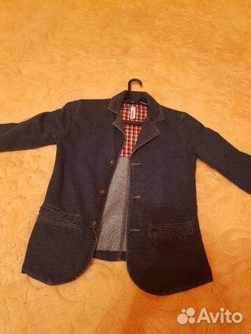 Пиджак трикотажный под джинс