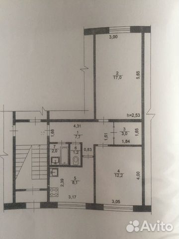 2-к квартира, 51.2 м², 1/5 эт. 2-к квартира, 51.2 м², 1/5 эт.