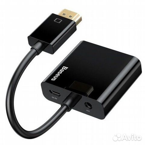 Переходник hdmi-VGA со звуком и питанием Baseus