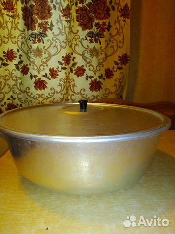 Миска алюминиевая с крышкой