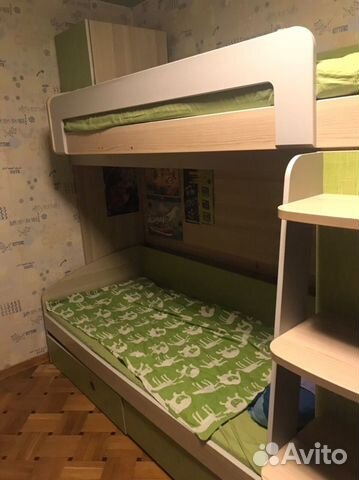 Кровать двухъярусная чердак Киви