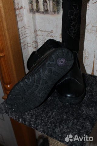 Зимние сапоги капика натуральная кожа и мех