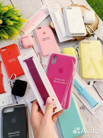 Оригинальный чехол + ремешок + чехол на AirPods Оригинальный чехол + ремешок + чехол на AirPods