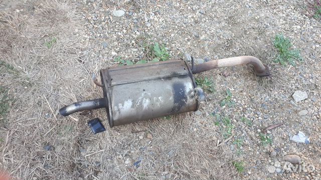 Задняя банка глушителя Hyundai Accent