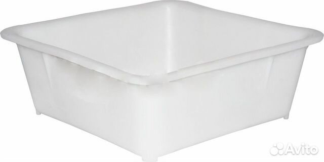 Ящик п/э 430х430х160 для заморозки белый (арт.217)