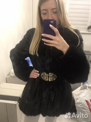 Шуба натуральная норка с капюшоном Шуба натуральная норка с капюшоном