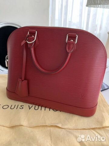 Сумка Louis Vuitton alma mm в коже epi Сумка Louis Vuitton alma mm в коже epi
