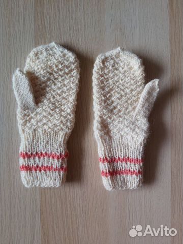 Варежки детские вязаные новые
