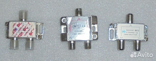 Делитель разветвитель сплитер 1на2