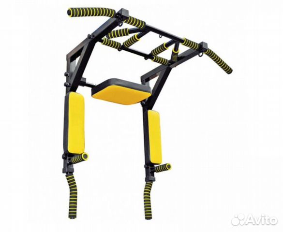 Турник 3в1 мультихват желто-чёрный
