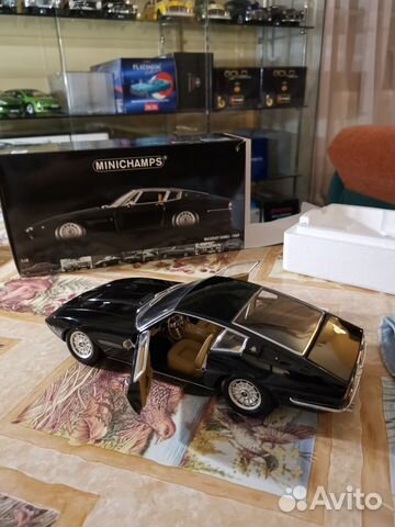 Maserati Ghibli 1969 minichamps 1:18 черная