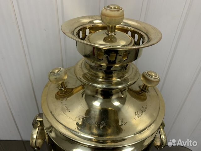 Самовар угольный на дровах 8- 9 л пуля Клеймо