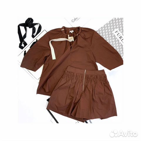 Костюм Tibi шорты рубашка оригинал Костюм Tibi шорты рубашка оригинал