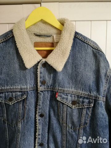 Джинсовая куртка Levis sherpa xl-xxl 