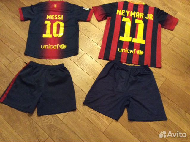 Футбольная детская форма Месси;Неймар Футбольная детская форма Месси;Неймар