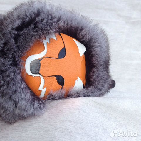 Меховые наушники шиншилла Меховые наушники шиншилла