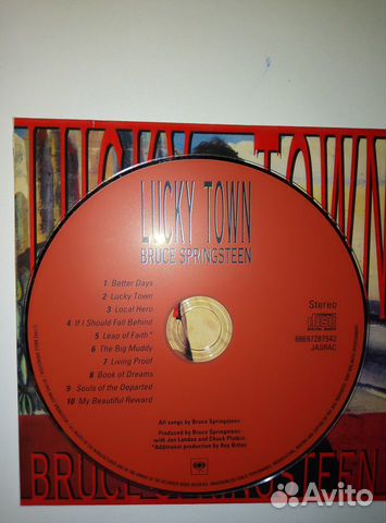CD Bruce Springsteen Lucky Town CD Bruce Springsteen Lucky Town