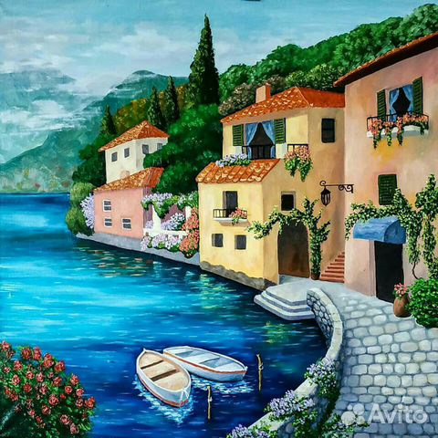 Картина маслом Венеция