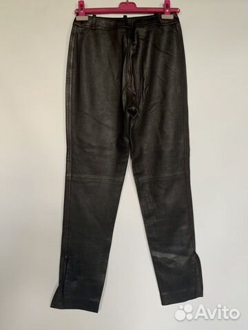 Chanel кожа брюки Chanel кожа брюки