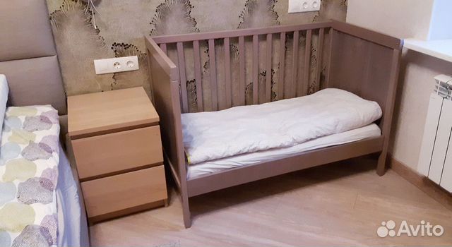 Детская кроватка икеа сундвик + матрас и белье Детская кроватка икеа сундвик + матрас и белье