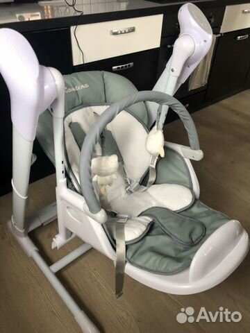 Стульчик для кормления - качель 2в1 Caretero