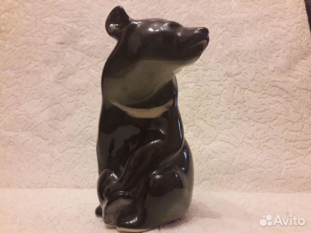 Статуэтка. Гималайский медведь. лфз. 13см