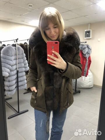 Парка с мехом песца Парка с мехом песца
