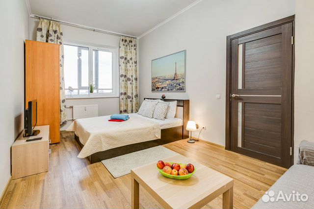 

1-к. квартира, 40 м², 2 кровати