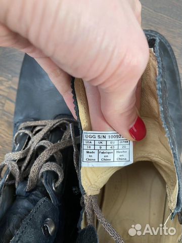 Ботинки Ugg мужские чёрные 43р USA 10 Ботинки Ugg мужские чёрные 43р USA 10