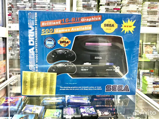 Сега Sega Mega Drive 2 + 5 Захватывающих игр
