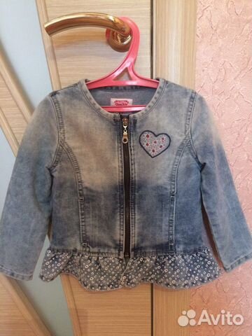 Джинсовый жакет для девочки