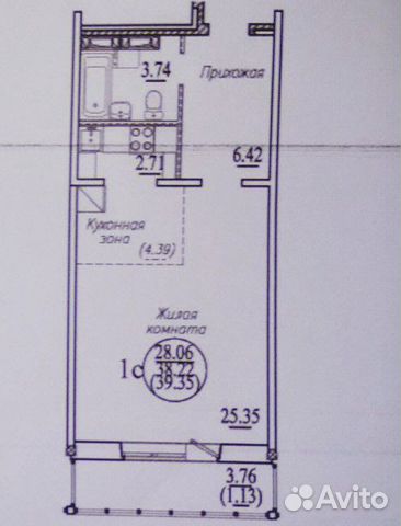 1-к квартира, 40 м², 1/10 эт. 1-к квартира, 40 м², 1/10 эт.