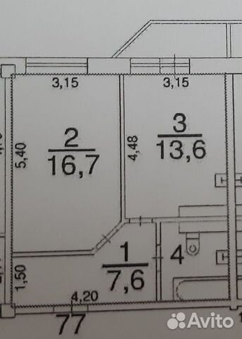 1-к квартира, 42.4 м², 10/16 эт. 1-к квартира, 42.4 м², 10/16 эт.
