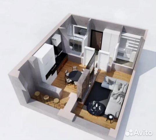 1-к квартира, 45 м², 14/25 эт. 1-к квартира, 45 м², 14/25 эт.