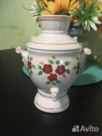 Самовар маленький фарфор Самовар маленький фарфор