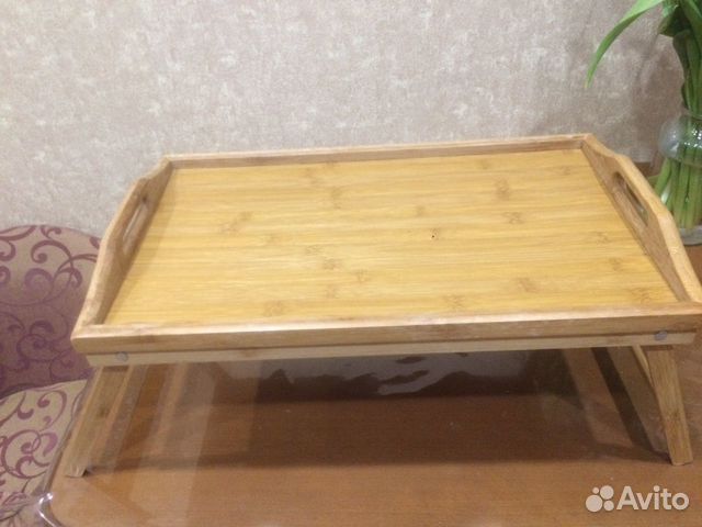 Столик Чайный кроватный бамбук